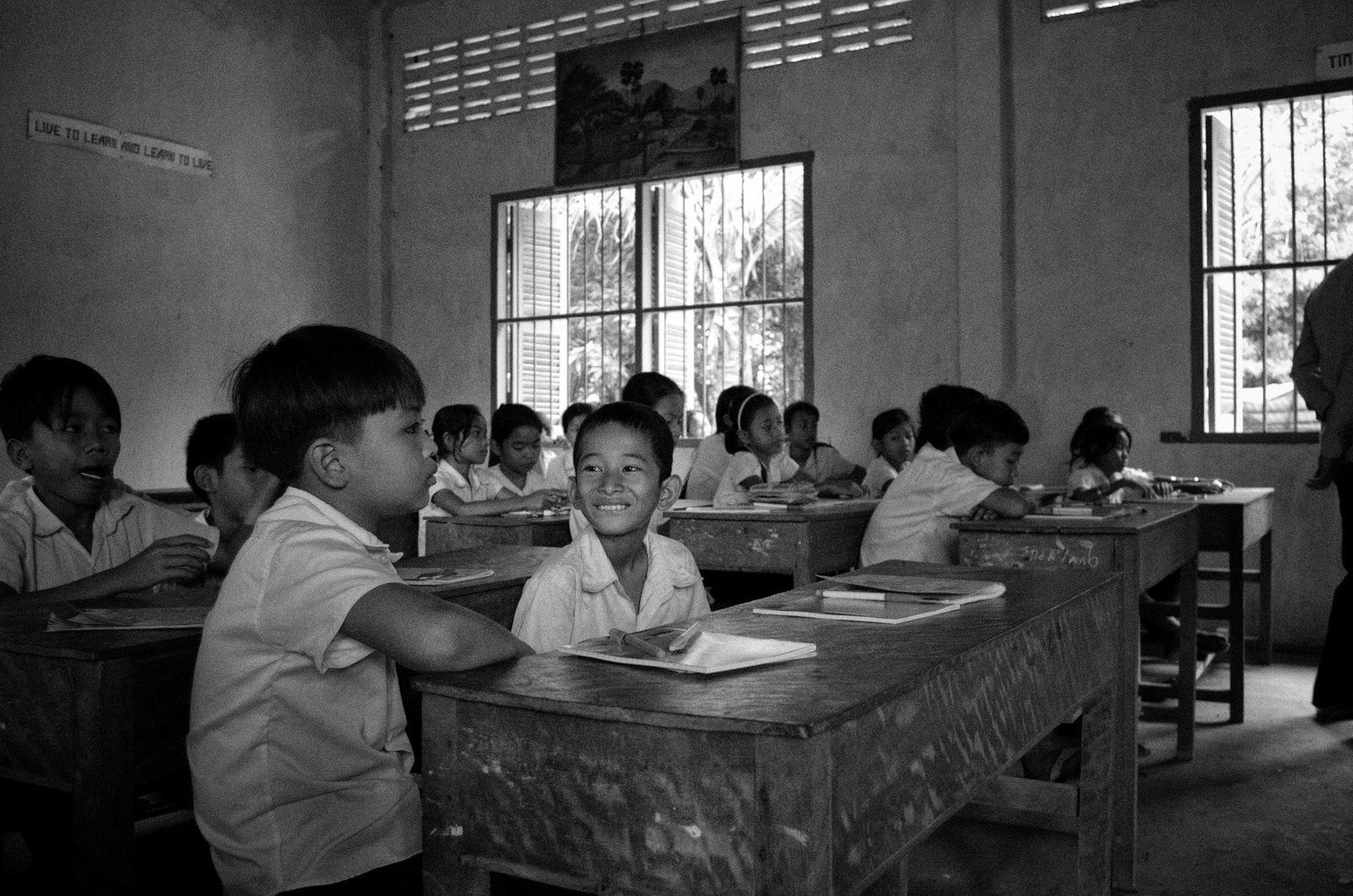 Unterricht an einer kambodschanischen Schule